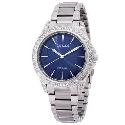 Citizen Classic Eco-Drive Crystal Blue Dial Women's Watch