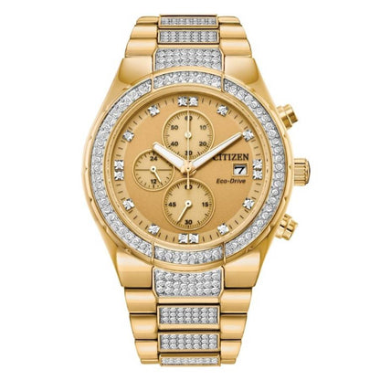 Citizen Corso Eco-Drive Chronograph Watch And Bracelet Box Set