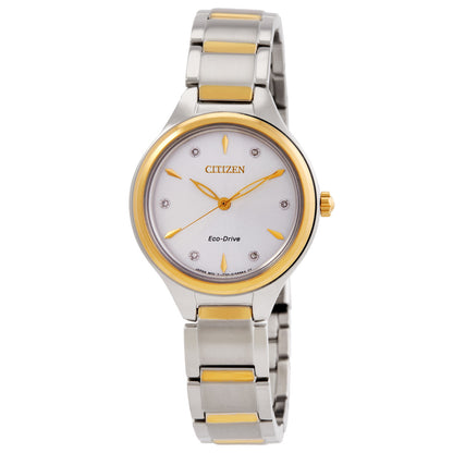 Citizen Diamond Silver Dial Women's Watch