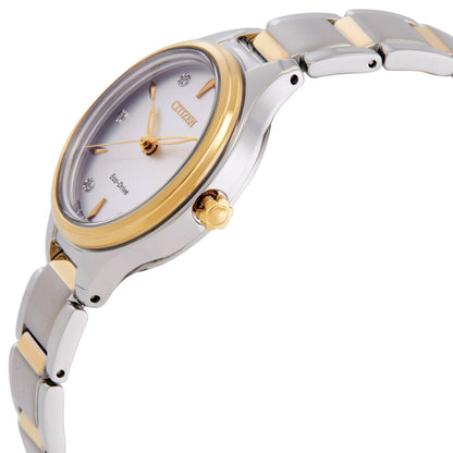 Citizen Diamond Silver Dial Women's Watch