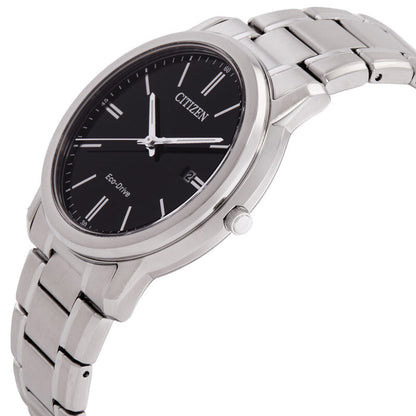 Citizen Eco-Drive Black Dial Mens Watch