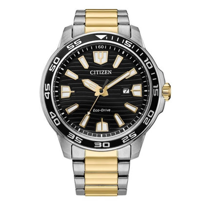 Citizen Eco-Drive Black Dial Mens Watch