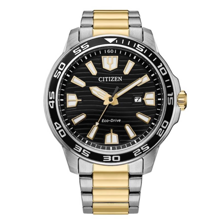 Citizen Eco-Drive Black Dial Mens Watch