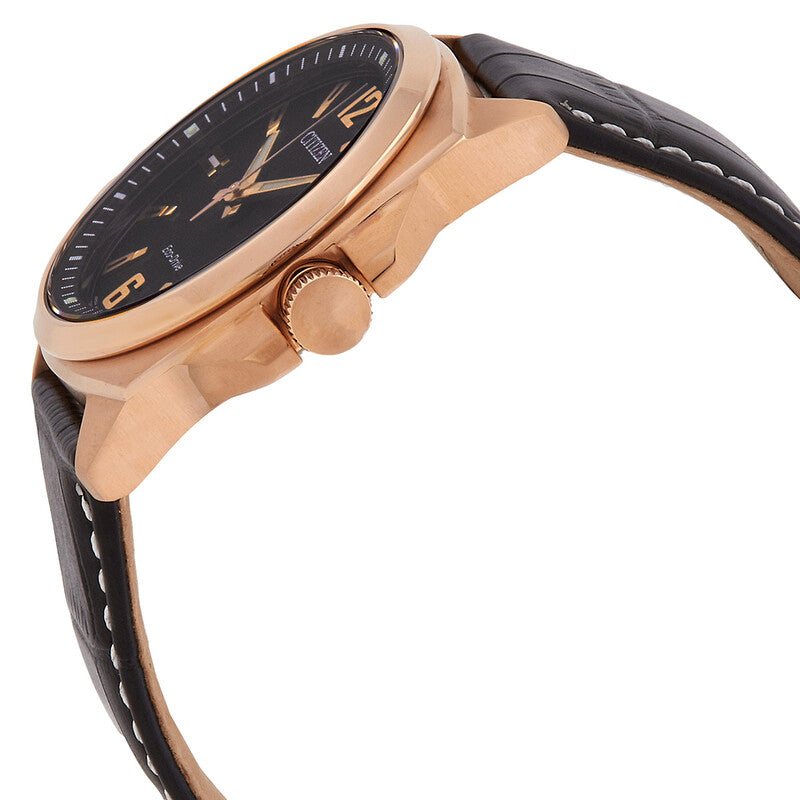 Citizen Eco-Drive Black Dial Mens Watch