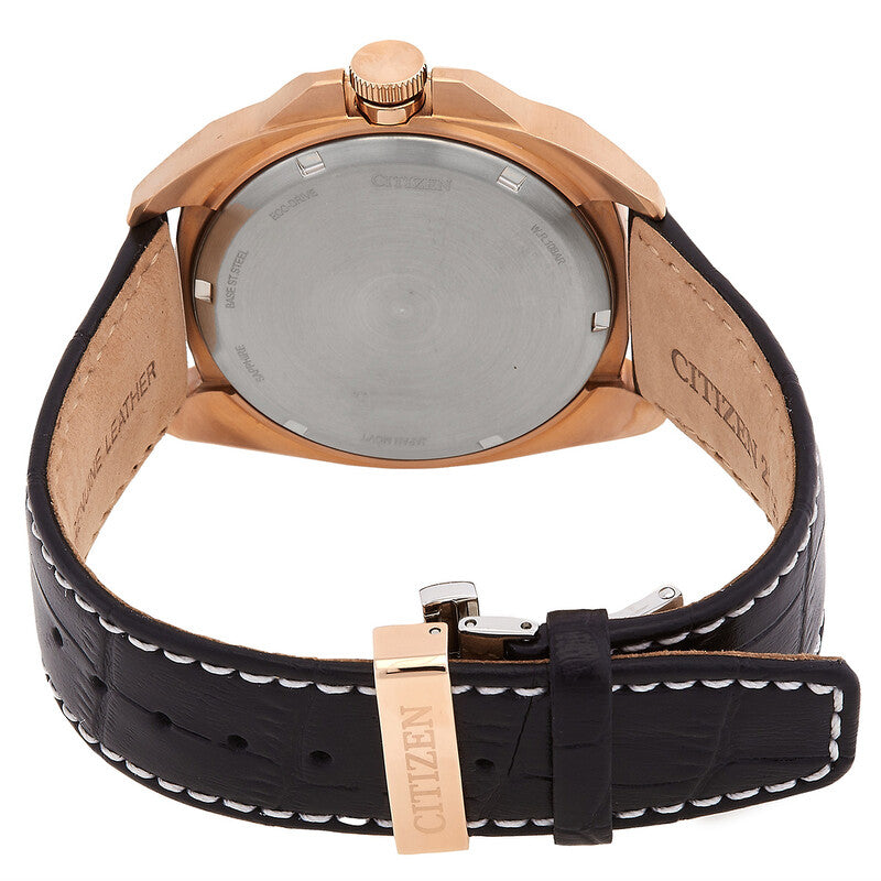 Citizen Eco-Drive Black Dial Mens Watch