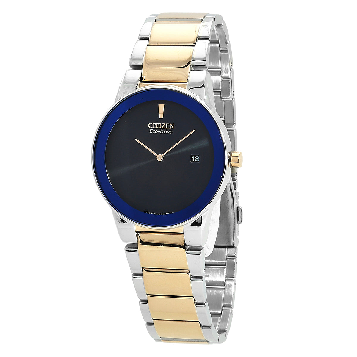 Citizen Eco-Drive Blue Dial Two-Tone Mens Watch
