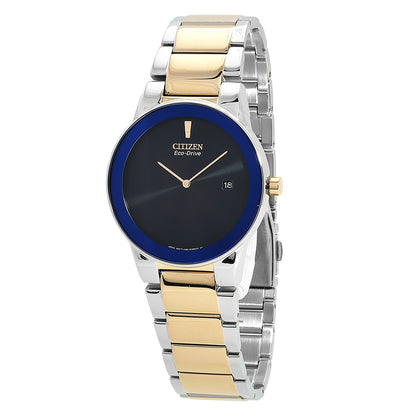 Citizen Eco-Drive Blue Dial Two-Tone Mens Watch