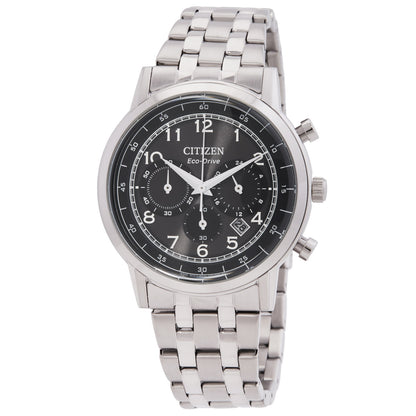 Citizen Eco-Drive Chronograph Black Dial Mens Watch