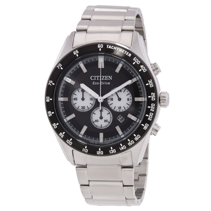 Citizen Eco-Drive Chronograph Black Dial Mens Watch
