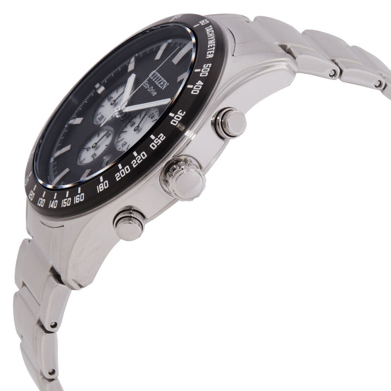 Citizen Eco-Drive Chronograph Black Dial Mens Watch