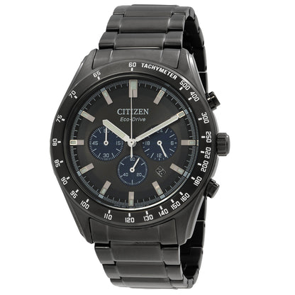 Citizen Eco-Drive Chronograph Black Dial Mens Watch
