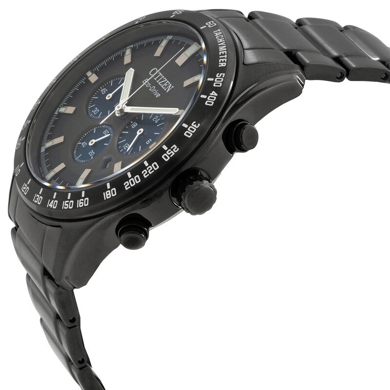 Citizen Eco-Drive Chronograph Black Dial Mens Watch