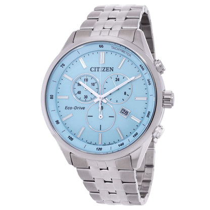Citizen Eco-Drive Chronograph Blue Dial Mens Watch