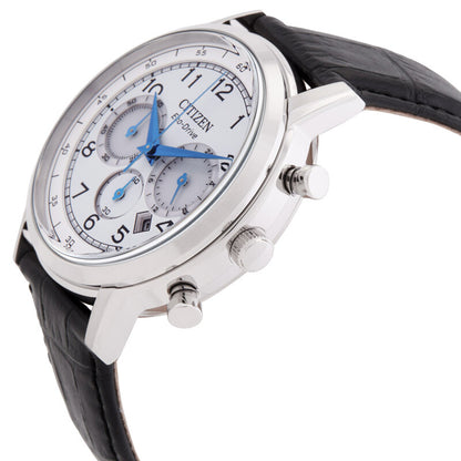 Citizen Eco-Drive Chronograph White Dial Mens Watch