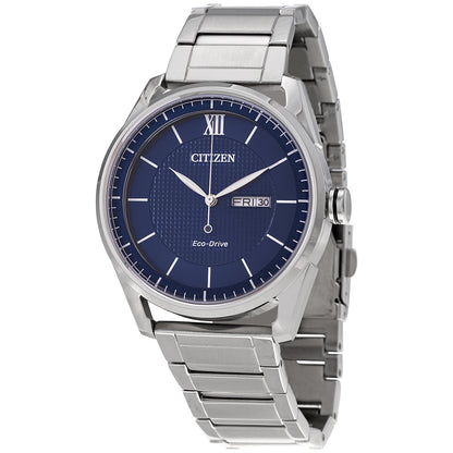 Citizen Eco-Drive Classic Blue Dial Mens Watch