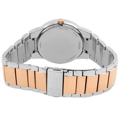Citizen Eco-Drive Green Dial Two-Tone Mens Watch