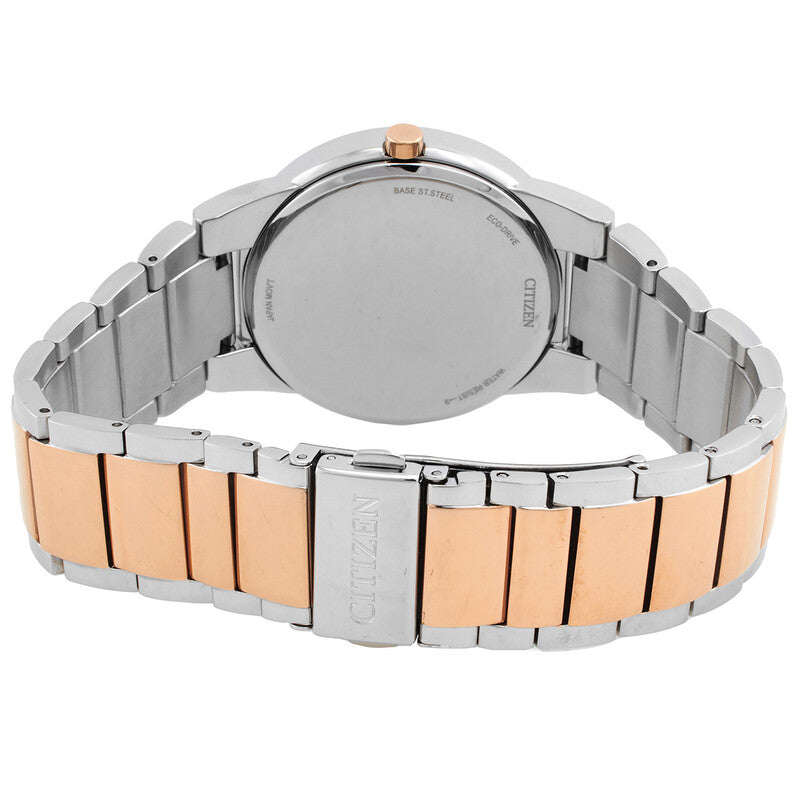 Citizen Eco-Drive Green Dial Two-Tone Mens Watch