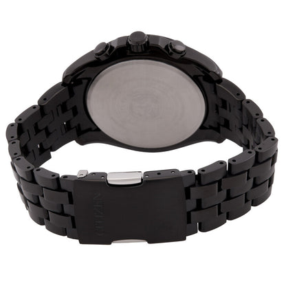 Citizen Eco-Drive Perpetual Alarm World Time Gmt Black Dial Mens Watch