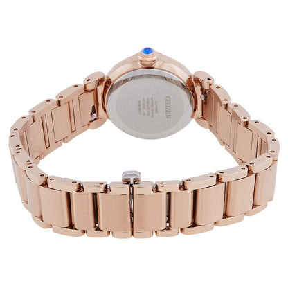 Citizen L Mae Diamond White Mother Of Pearl Dial Women's Watch