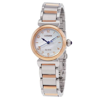 Citizen L Mae White Mother Of Pearl Dial Women's Watch