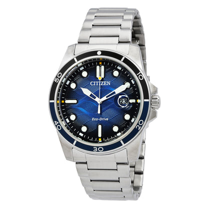 Citizen Marine 1810 Eco-Drive Blue Dial Mens Watch