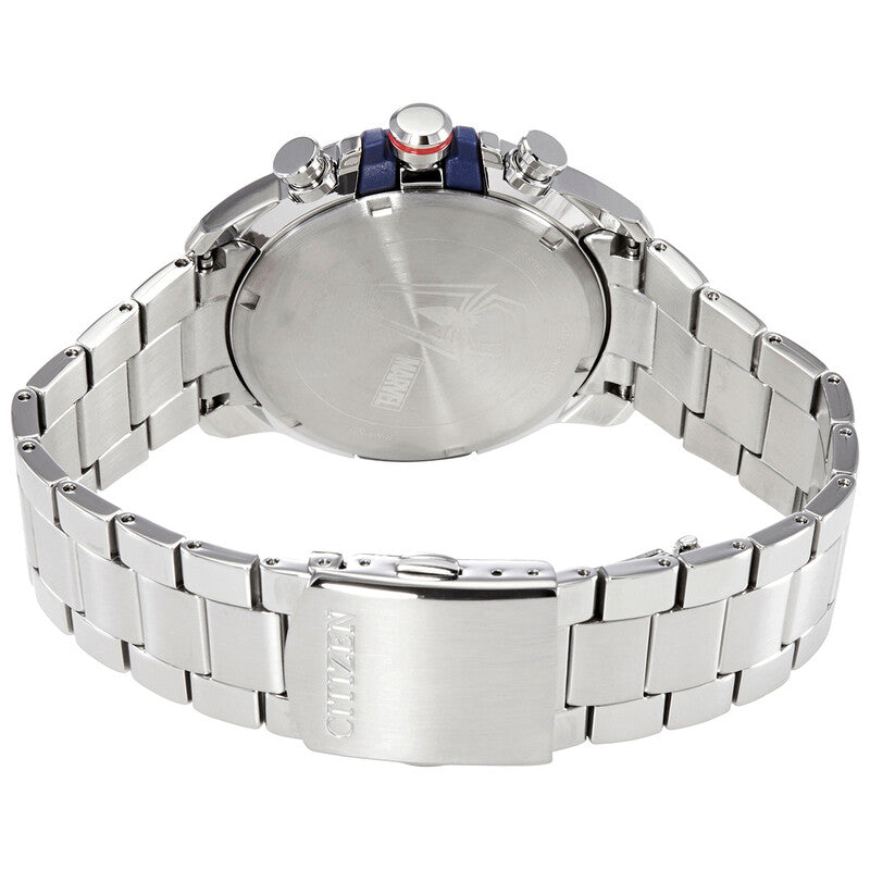 Citizen Marvel Spider-Man Eco-Drive Chronograph Blue Dial Mens Watch