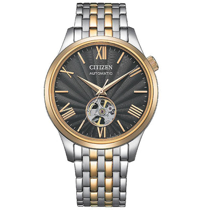 Citizen Mechanical Automatic Grey Open Heart Dial Mens Watch