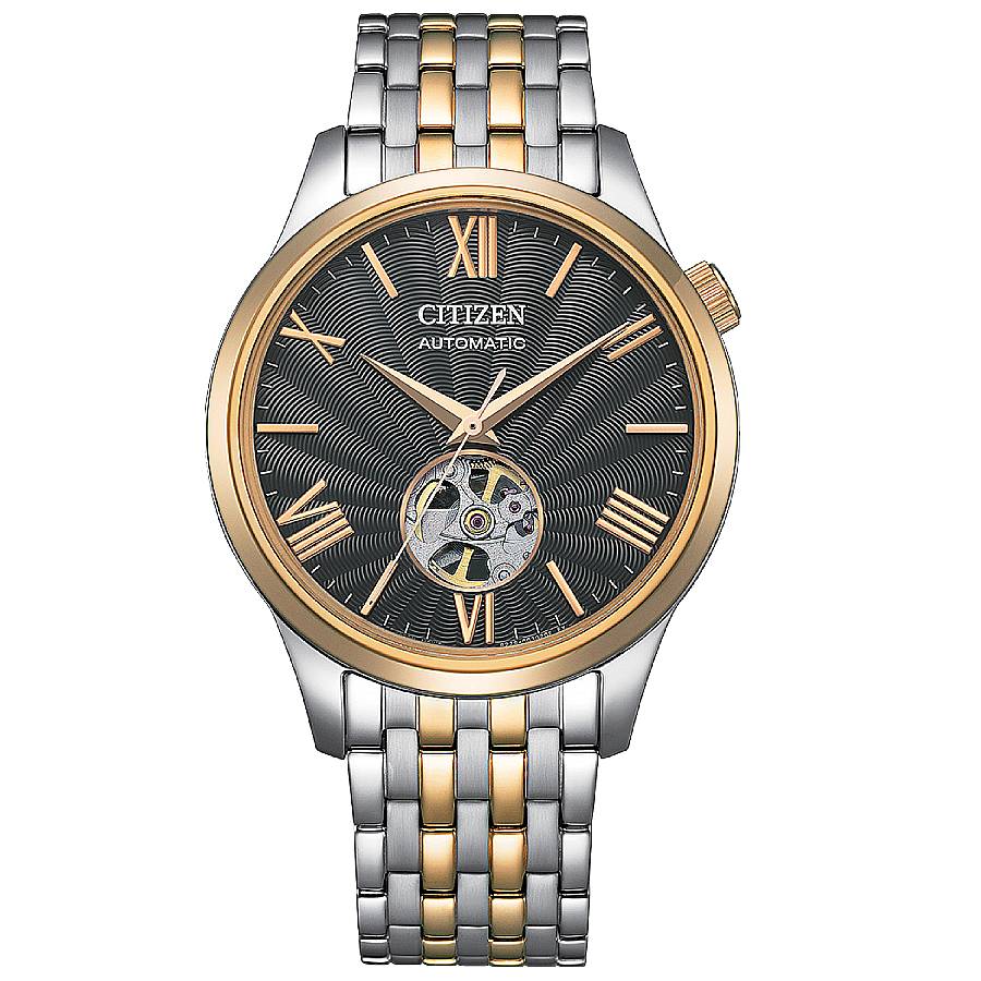 Citizen Mechanical Automatic Grey Open Heart Dial Mens Watch
