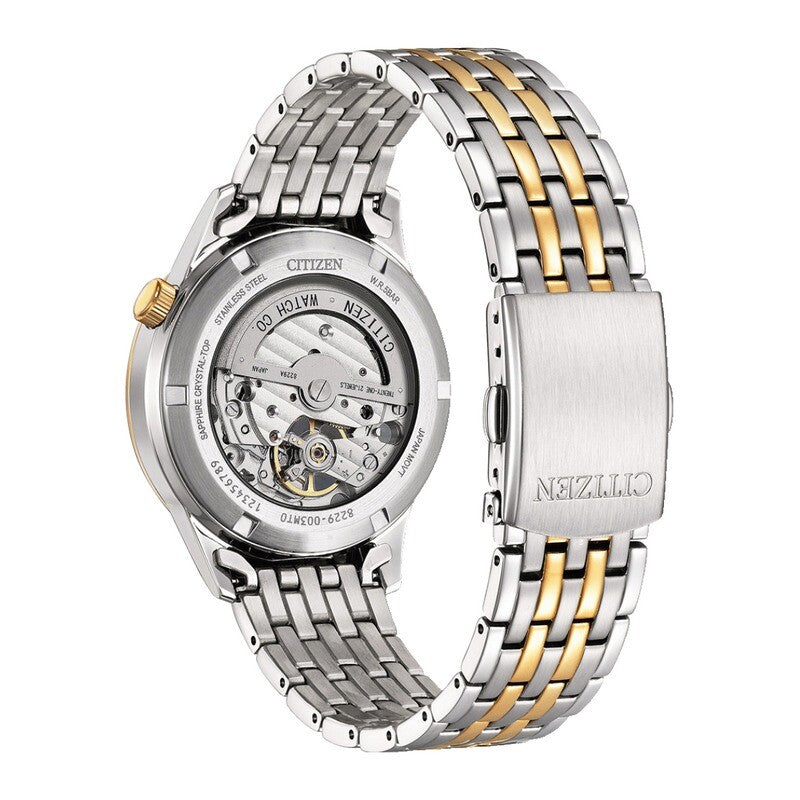 Citizen Mechanical Automatic Grey Open Heart Dial Mens Watch