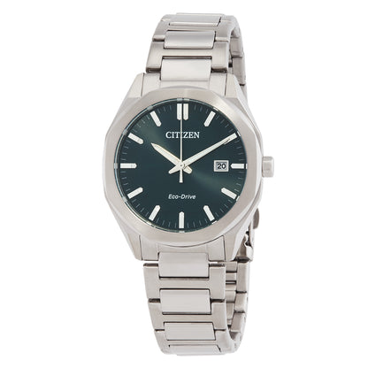 Citizen Octangle Eco-Drive Green Dial Unisex Watch