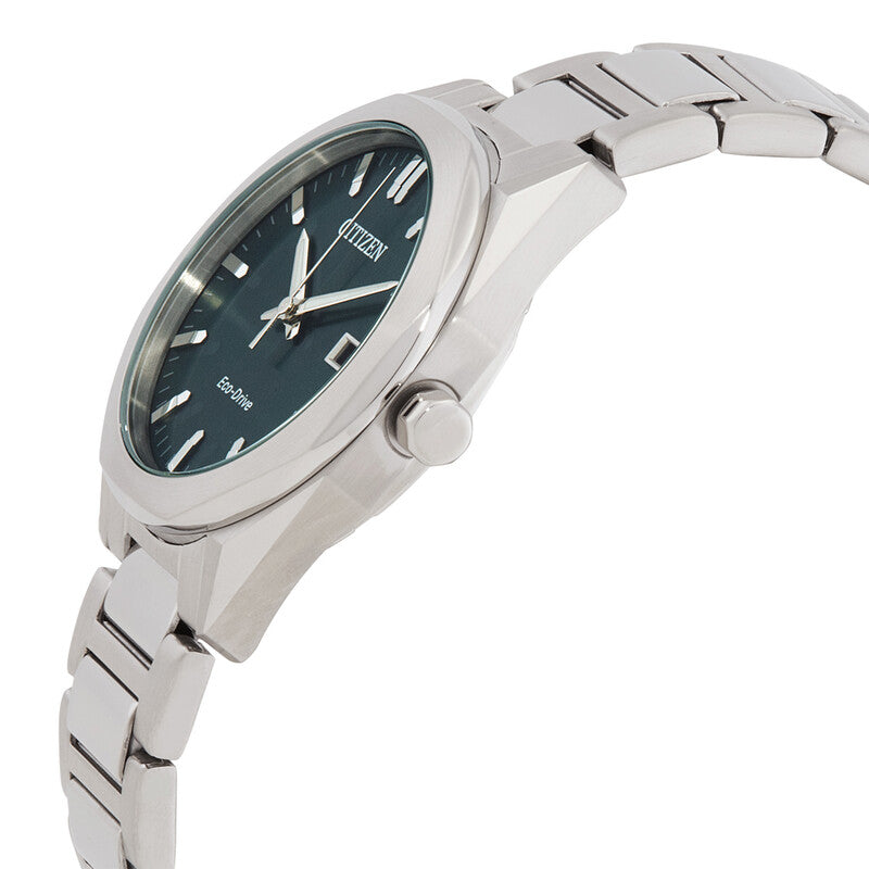 Citizen Octangle Eco-Drive Green Dial Unisex Watch