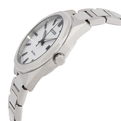 Citizen Octangle Eco-Drive White Dial Unisex Watch