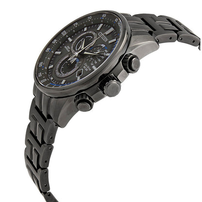 Citizen Pcat Radio Controlled Chronograph Black Dial Mens Watch