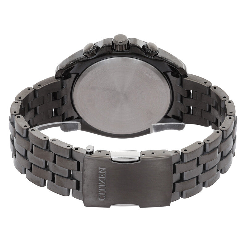 Citizen Perpetual Alarm Chronograph Quartz Black Dial Mens Watch