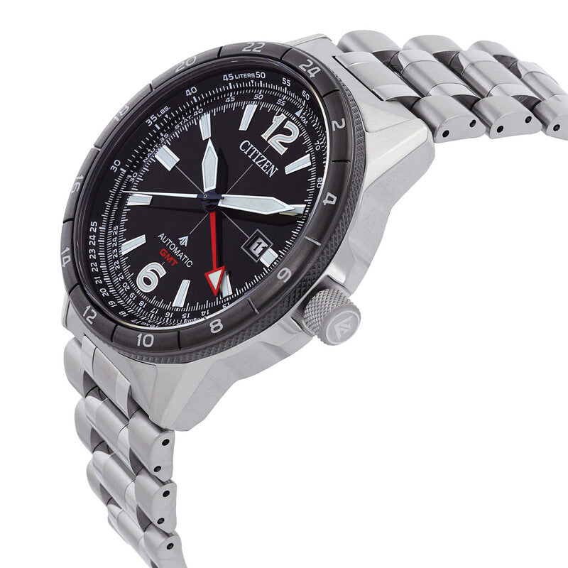 Citizen Promaster Air Gmt Automatic Black Dial Mens Watch