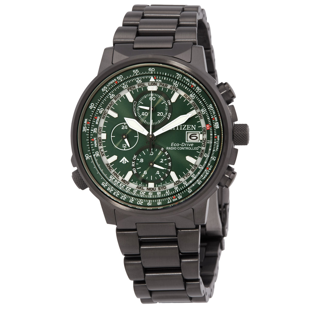 Citizen Promaster Chronograph Green Dial Mens Watch