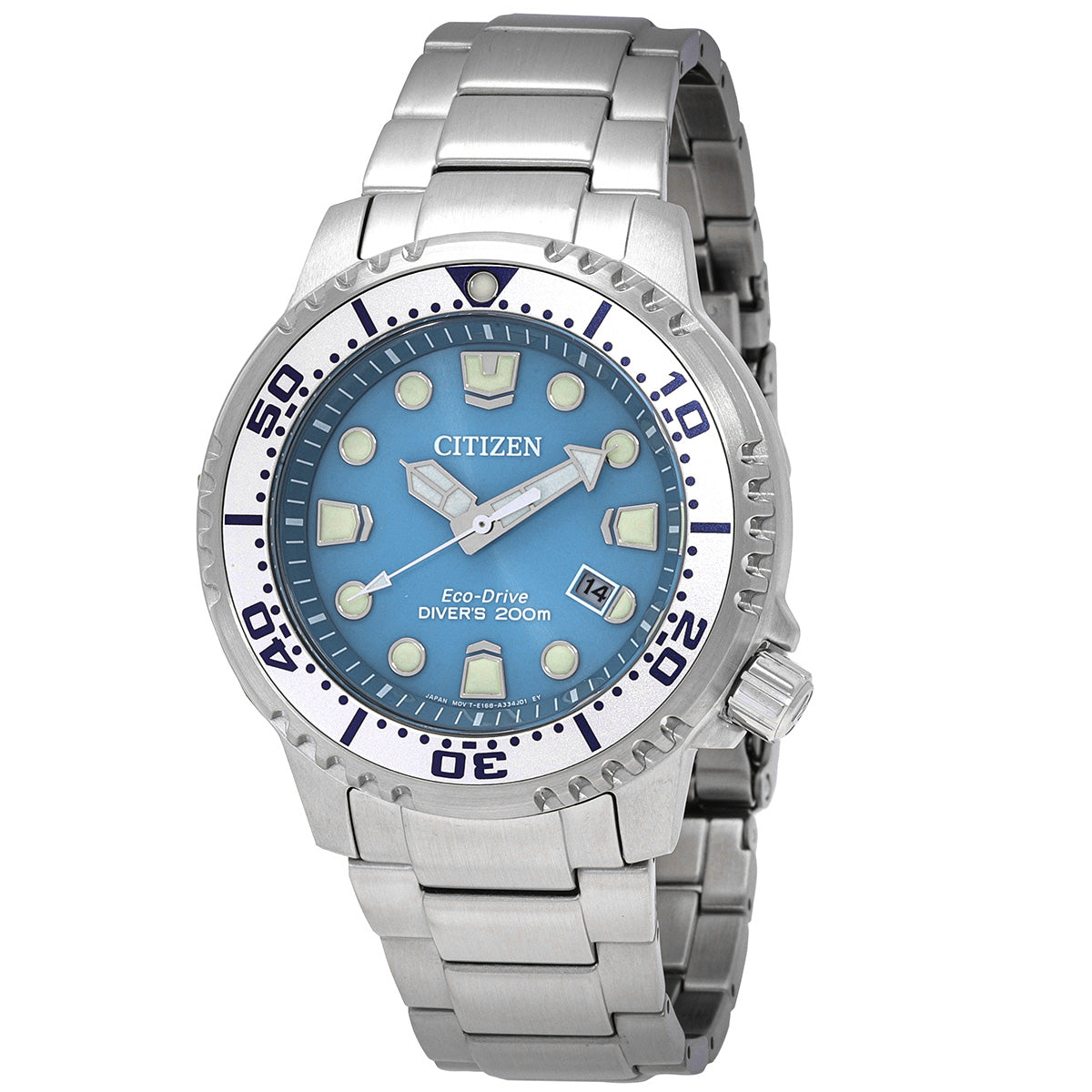 Citizen Promaster Dive Eco-Drive Light Blue Dial Mens Watch