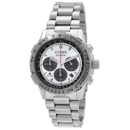 Citizen Promaster Navihawk Chronograph Silver Dial Mens Watch