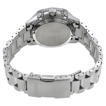 Citizen Promaster Navihawk Chronograph Silver Dial Mens Watch
