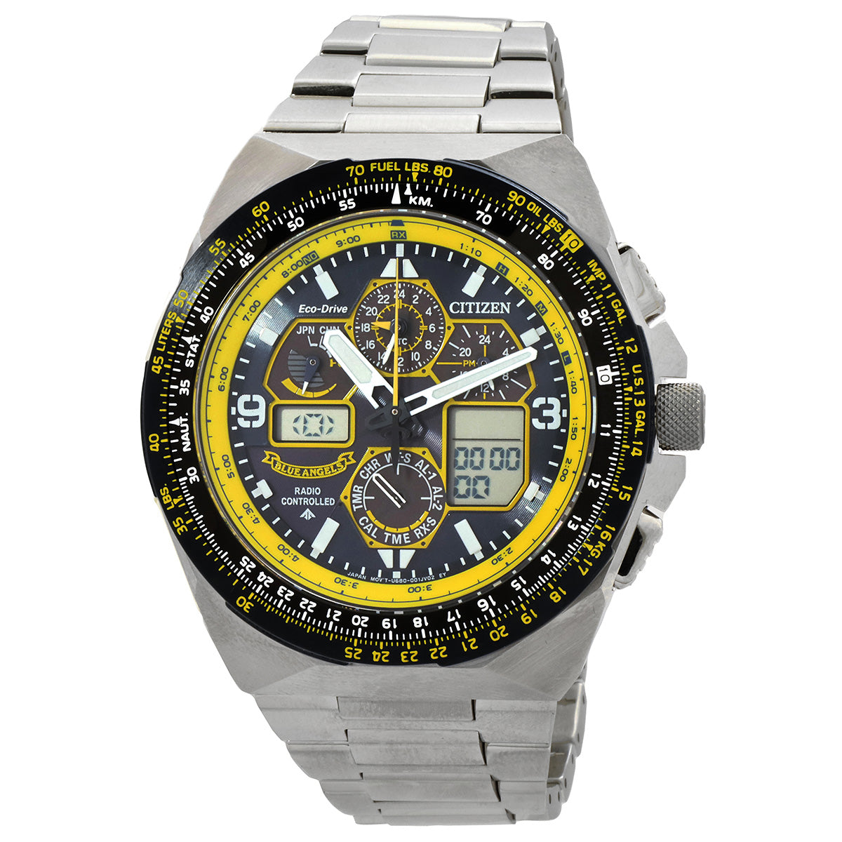 Citizen Promaster Skyhawk A-T Chronograph Gmt Eco-Drive Blue Dial Mens Watch