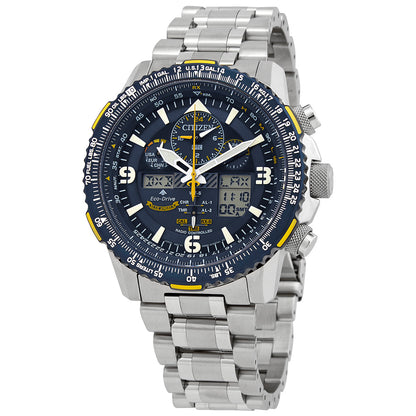 Citizen Promaster Skyhawk A-T Perpetual Alarm Chronograph Blue Dial Mens Watch
