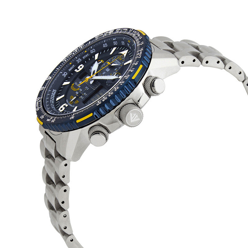 Citizen Promaster Skyhawk A-T Perpetual Alarm Chronograph Blue Dial Mens Watch