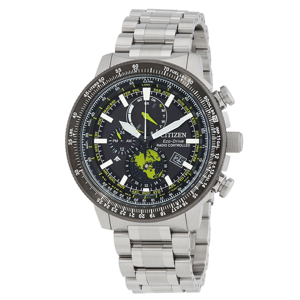 Citizen Promaster World Time Black Dial Mens Watch