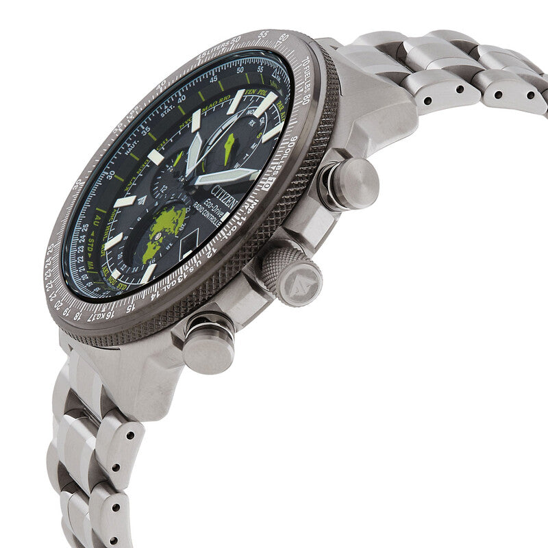Citizen Promaster World Time Black Dial Mens Watch