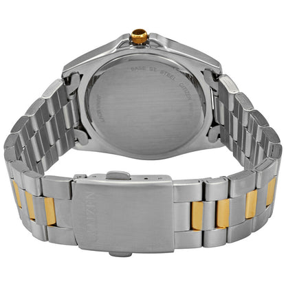 Citizen Quartz Black Dial Two-Tone Mens Watch