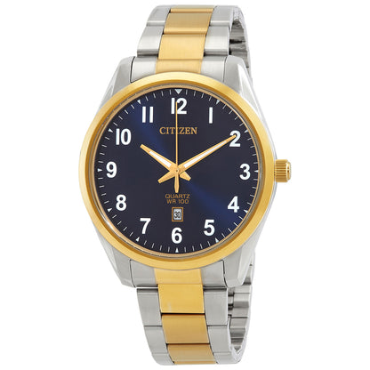 Citizen Quartz Blue Dial Mens Watch