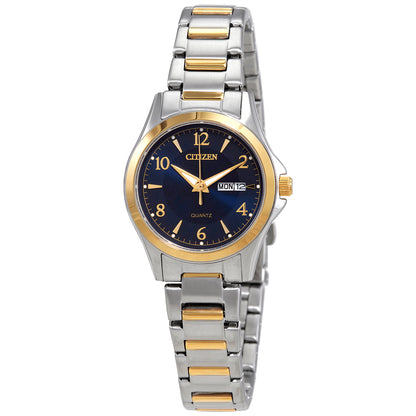 Citizen Quartz Blue Dial Two-Tone Women's Watch