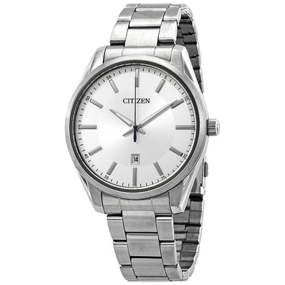 Citizen Quartz Silver Dial Stainless Steel Mens Watch