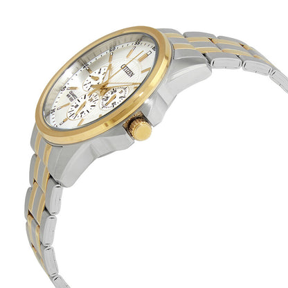 Citizen Quartz Silver Dial Two-Tone Mens Watch
