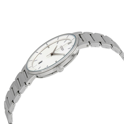 Citizen Quartz White Dial Stainless Steel Mens Watch